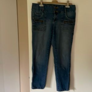 Michael Kors skinny jeans with zippers size 12